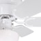 Westinghouse Petite 30" 6-Blade Wht Indoor Ceiling Fan w/Dimmable LED Light Fixture 7230800 - alternate 8